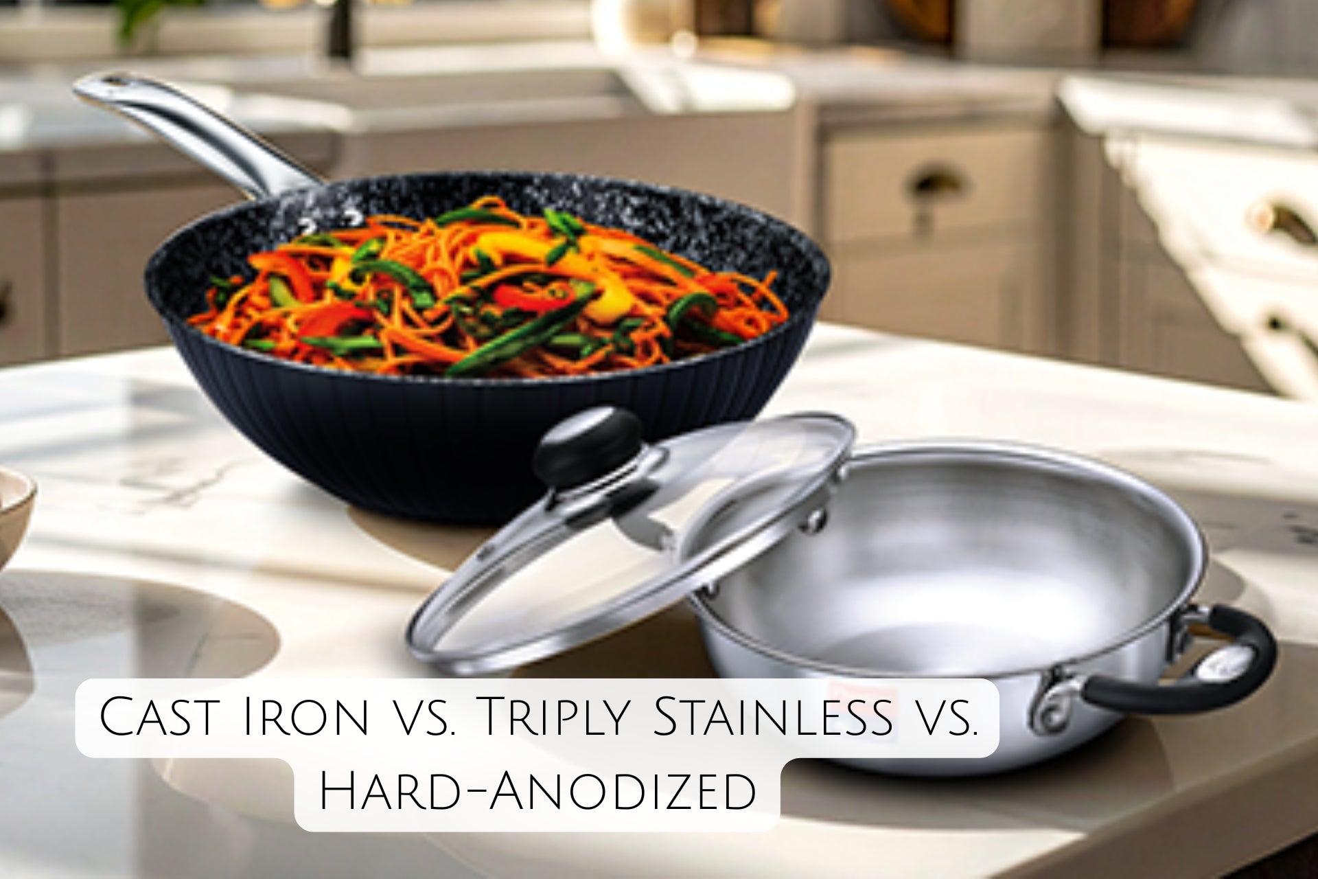 Cast Iron vs. Triply Stainless vs. Hard-Anodized: Which Survives Daily Tadka, Tomato Gravies, and Induction?
