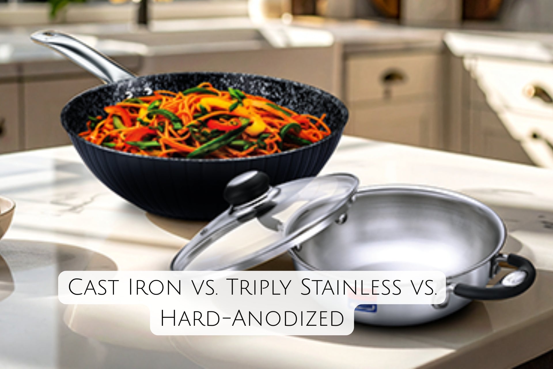 Cast Iron vs. Triply Stainless vs. Hard-Anodized: Which Survives Daily Tadka, Tomato Gravies, and Induction?