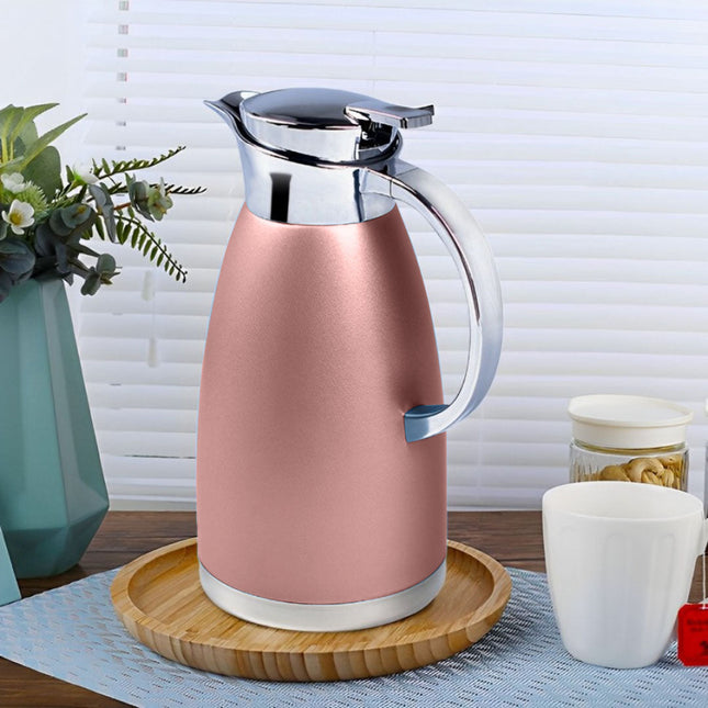 Soga 2.3L Rose Color 3-Layer Vacuum Insulated Stainless Steel Flask Ideal for Home and office Office