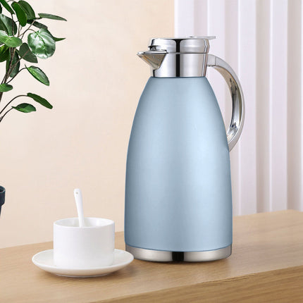 Soga 2.3L Blue Color 3-Layer Vacuum Insulated Stainless Steel Flask Ideal for Home and Office