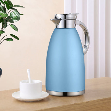 Soga 1.8L Blue Color 3-Layer Vacuum Insulated Stainless Steel Flask Ideal for Home and Office