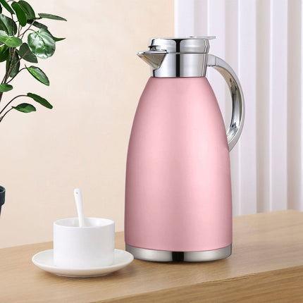 Soga 1.8L Rose Color 3-Layer Vacuum Insulated Stainless Steel Flask Ideal for Home and Office