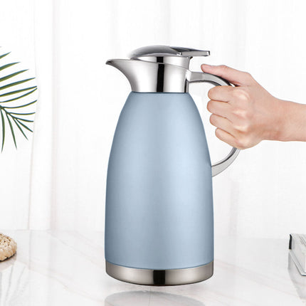 Soga 2.3L Blue Color 3-Layer Vacuum Insulated Stainless Steel Flask Ideal for Home and Office