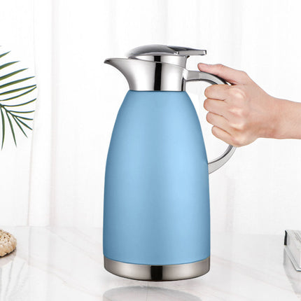 Soga 1.8L Blue Color 3-Layer Vacuum Insulated Stainless Steel Flask Ideal for Home and Office