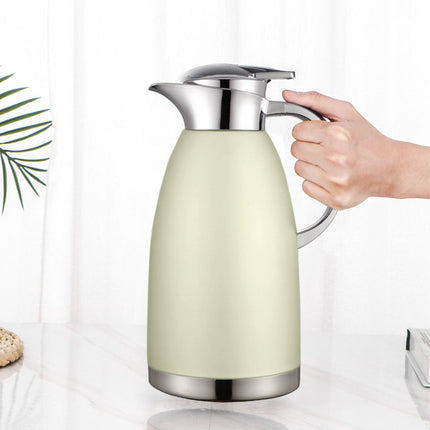 Soga 1.8L GoldColor 3-Layer Vacuum Insulated Stainless Steel Flask Ideal for Home and Office
