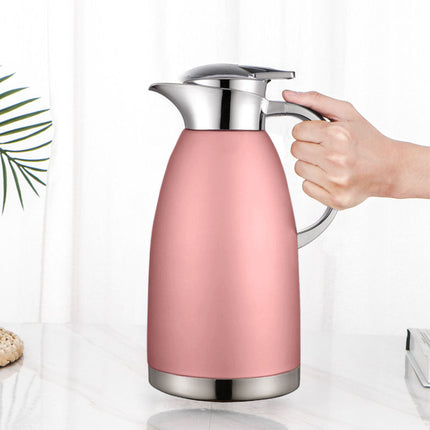 Soga 2.3L Rose Color 3-Layer Vacuum Insulated Stainless Steel Flask Ideal for Home and office Office
