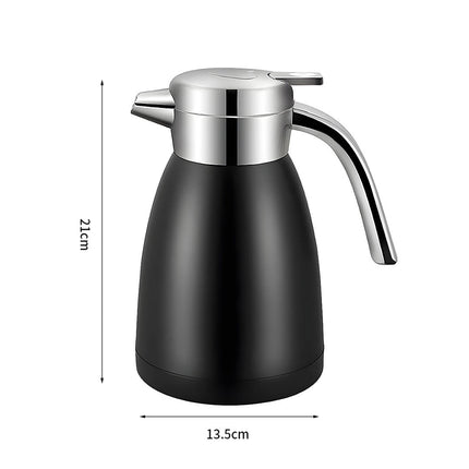 1.2L Stainless Steel Water Bottle Black