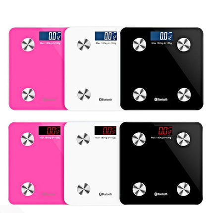 Wireless Bluetooth Digital Body Fat Scale Pink