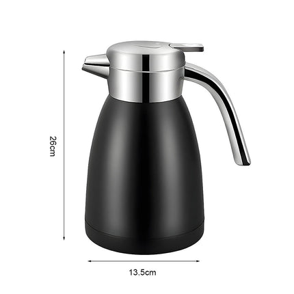1.8L Stainless Steel Water Bottle Black