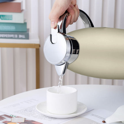 Soga 2.3L Gold Color 3-Layer Vacuum Insulated Stainless Steel Flask Ideal for Home and office