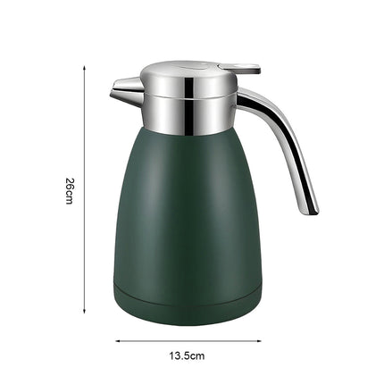 1.8L Stainless Steel Water Bottle Green