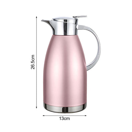 Soga 1.8L Rose Color 3-Layer Vacuum Insulated Stainless Steel Flask Ideal for Home and Office