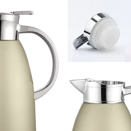 Soga 2.3L Gold Color 3-Layer Vacuum Insulated Stainless Steel Flask Ideal for Home and office