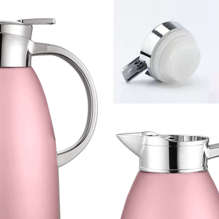 Soga 1.8L Rose Color 3-Layer Vacuum Insulated Stainless Steel Flask Ideal for Home and Office