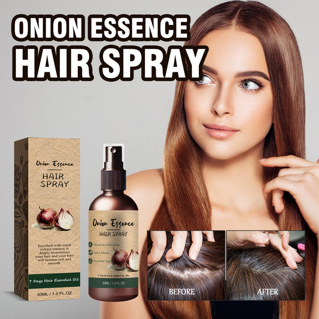 AMZ Onion Essence Hair Spray, Repair Dry Hair Improve Short-Tempered Disposable Nourish Hair Oil