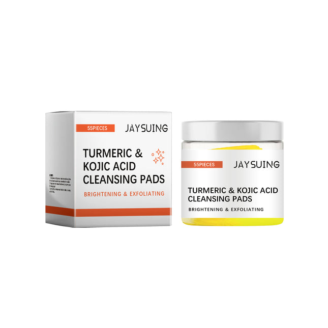 Jaysuing Turmeric Acid Cleanser Pad, Gently Cleans Facial Skin Pores And Reduces Acne Spots