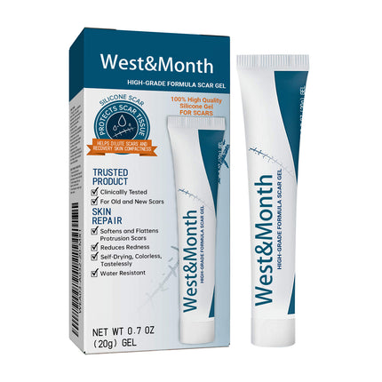 West&Month High-Grade Formula Scar Gel, Scar Repair Surgery Scar Pregnancy Smoothing Skin Care Gel