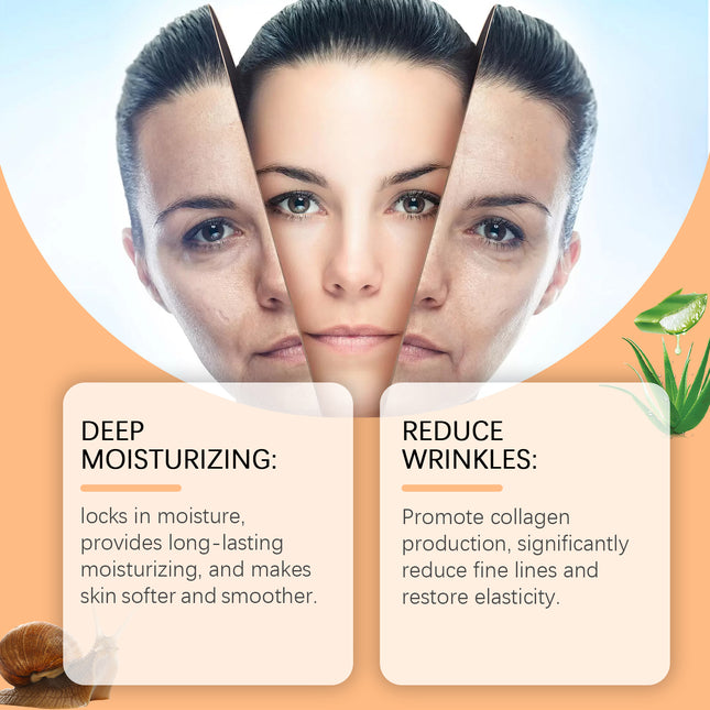 Hoygi Snail Facial Essence Gentle Hydrating Moisturizing Facial Skin Nourishing Care Essence