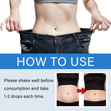 Slimming Droplet, Firming Skin Belly Fat Toning Waist Toning Oral Body Toning Drops