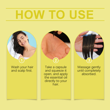 EELHOE Hair Essential Oil Capsule Scalp Care To Improve Dry Hair And Smooth Hair Care Essential Oil Gentle Moisturizing