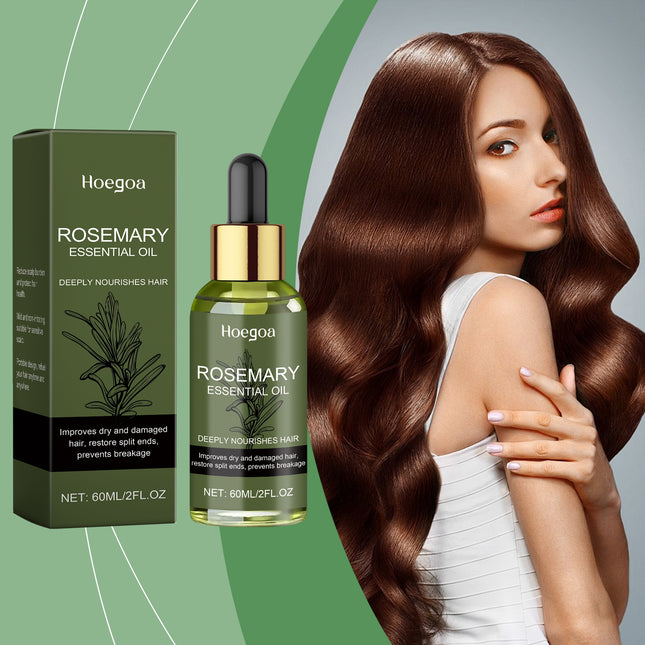 Hoegoa Rosemary Hair Care Essential Oil Nourishes And Hydrates Hair, Hydrates And Softens Hair Care Oil