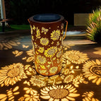 Warm white light sunflower / Large 12*20cm