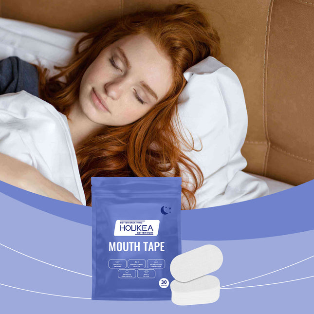 Houkea Sleep Improvement Patch, Night Body Care Patch Reduces Mouth Opening, Soothes Snoring And Gently Pampers Sleep