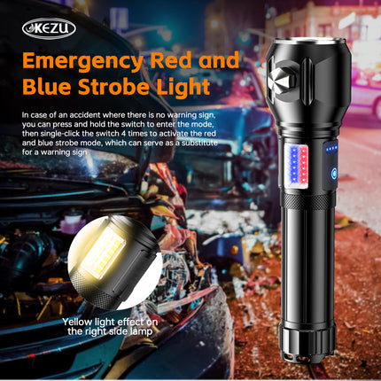 Kezu Aluminum Alloy Strong Light Flashlight White Laser Wick ( KH - W405 )