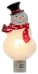 Novelty Lights LED Snowman Christmas Decoration Night Light with Swivel Plug