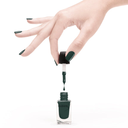 Premium Nail Lacquer, LAGOON - 150, TEAL GREEN CRÈME NAIL POLISH