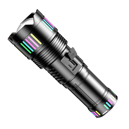 Kezu Aluminum Alloy Strong Light Flashlight Power Display, Night Fluorescent Strip ( KH - W513)