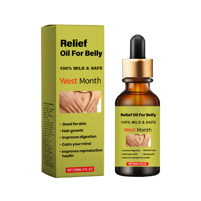 West&Month Body Care Essential Oil, Daily Massage Treatment For Tummy Upset Body Care Essential Oil