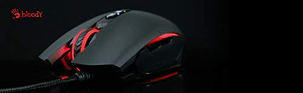 Bloody SP80 Optical Switch Gaming Mouse - Fastest Mouse Switch in Gaming - Enthusiast Grade Gaming Sensor - 8 Programmable Buttons - Non-Slip Rubberized Texture - Black - 12,000 FPS
