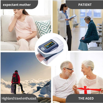 Fingertip Pulse Oximeter And Blood Oxygen Saturation Monitor With LED