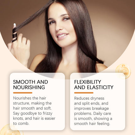 Hoegoa Keratin Repairs The Hair Membrane, Nourish Hair Knot Not Light, Smooth Hair Care Natural Luster Membrane