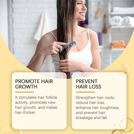 West&Month Honey Hair Care Essential Oil, Honey Rosemary Repair Dry Hair End Moisture Nourishing Oil