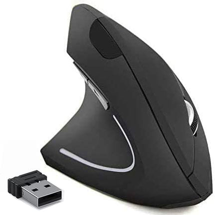 Ergonomic Mouse Left Hand, 2.4G Left-Handed Wireless Vertical Mouse Ergonomic Mice, 3 Adjustable DPI (800/1200/1600), Specially for Left-handers
