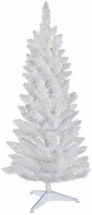 Kadunmina 3FT Pre-lit Artificial Christmas Tree, White Christmas Tree with Stand Small Christmas Tree with Lights Xmas Tree with 88 Branch Tips for Indoor and Outdoor