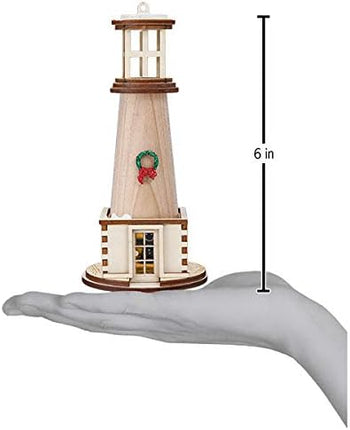 Ginger Cottages Holiday Lighthouse Ornaments for Christmas Tree