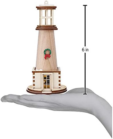 Ginger Cottages Holiday Lighthouse Ornaments for Christmas Tree