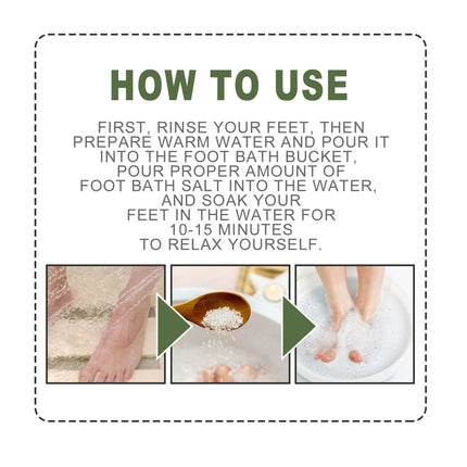 South Moon Body Shaping Essential Oil Foot Bath Salt Gentle Clean Feet Comfortable Body Skin Soaking Foot Care