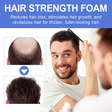 OUHOE Men's Dense Hair Foam Mousse, Clean Repair Hair Root, Dense And Moisturizing Hair Mousse