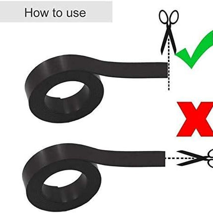 Boundary Marker, 13 Feet Magnetic Boundary Markers Strip Woks For Neato And Shark Robotic Vacuum Cleaner, Alternative Accessory Tapes With Sticker, Black …