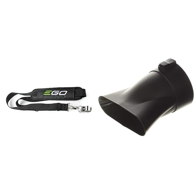 EGO Power+ AP1500 Shoulder Strap for EGO 56V String Trimmer/Leaf Blower/Multi Head System & EGO Power+ AN5300 Blower Flat Nozzle for EGO 530 CFM Blower LB5300/LB5302