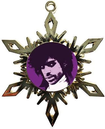 Prince Purple Rain Christmas Tree Ornaments – Prince Limited Edition Christmas Ornament Purple Rain – Prince Singer Merchandise – Prince Purple Rain Xmas Decor – 2018 Christmas Ornaments Rock n Roll