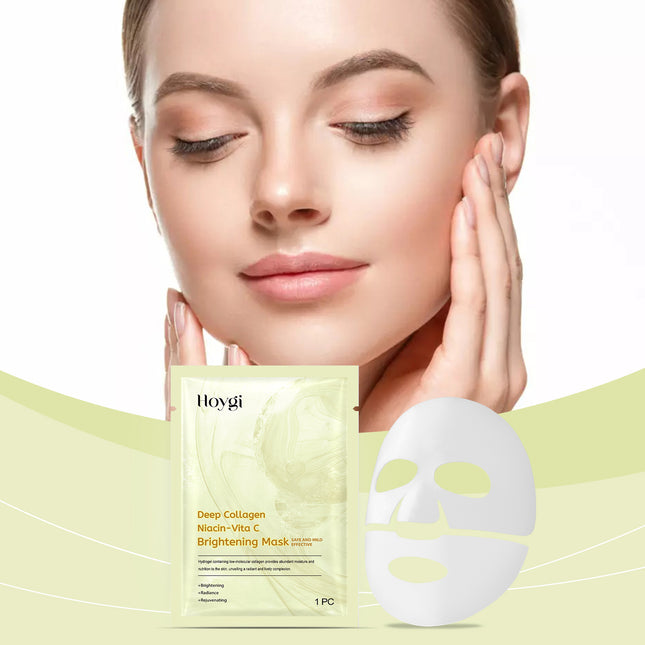 Hoygi Nicotinic Acid Vitamin C Whitening Mask (Bag) Facial Moisturizing, Hydrating, Tender, Anti-Wrinkle, Repairing And Brightening Skin Care Mask