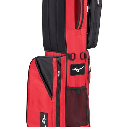 Mizuno BR-D2 Golf Carry Bag | 4 Way Top Cuff | 2 Full Length Dividers | Dual Shoulder Straps | Manual Open/Close Mini Stand Legs | Detachable Mod Pouch