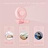 Hands Free Portable Fan,Neck Band Design,Adjustable Speeds With Light,90°Foldable Handle,Usb Rechargeable Power For Tabletop