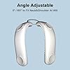 Bladeless Neck Fan F49,4 Turbos,8 Areas 360° Large Scale Strong Cool Wind,180° Angle AdjustableFoldable,Size Ajustable For Variou