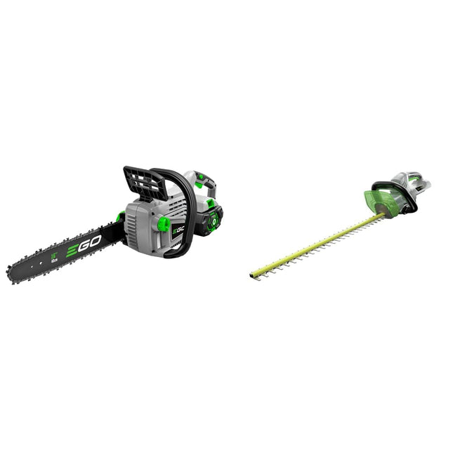 EGO Power+ CS1600 16-Inch 56V Lithium-ion Cordless Chainsaw - Battery and Charger Not Included & EGO Power+ HT2400 24-Inch 56-Volt Lithium-ion Cordless Hedge Trimmer - Battery and Charger Not Included